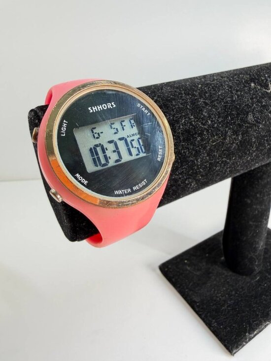 Shhors Accessories - Shhors Digital Women’s Watch – Pink Silicone Strap – Fully Working